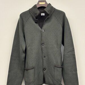 Armani Collezioni - Dark Green Cardigan | Size L | Pure Virgin Wool